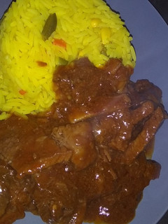 A picture of Beef curry stew.