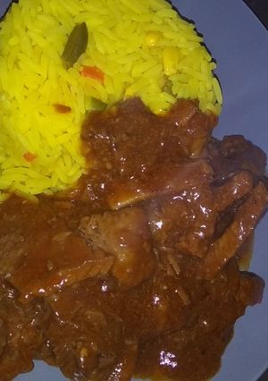 A picture of Beef curry stew.