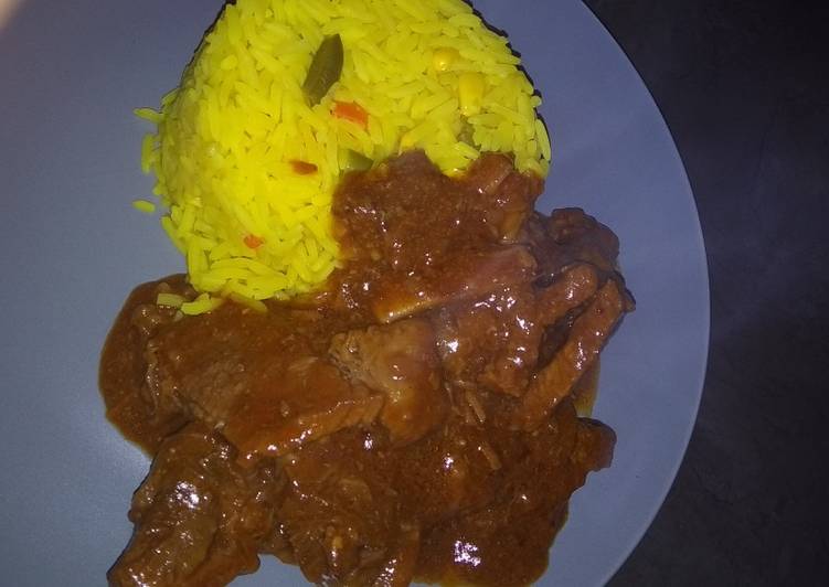 Beef curry stew