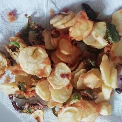 A picture of Capsicum bhajia#authormarathon.