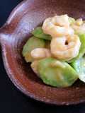 Broccoli Stem & Prawns ‘Nuta’ Salad with Miso Dressing