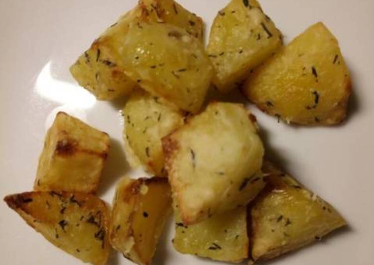 Recipe of Super Quick Homemade Thyme and Parmesan roasted potatoes