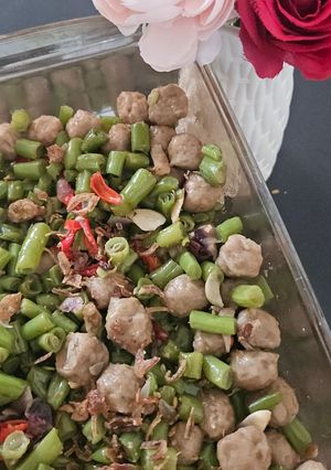 Foto resep Tumis Buncis Bakso Kerikil