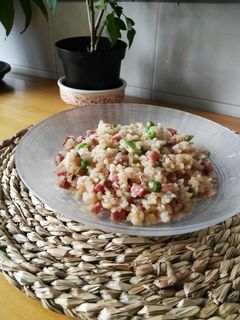 Una foto de Arroz a la cerveza con verduras