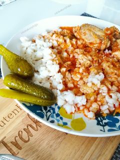 Csirkepörkölt gluténmentesen recept fotója