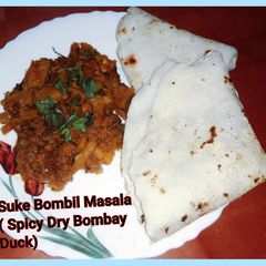 Suke Bombil Masala (Spicy Dry Bombay Duck) A picture of Suke Bombil Masala (Spicy Dry Bombay Duck).