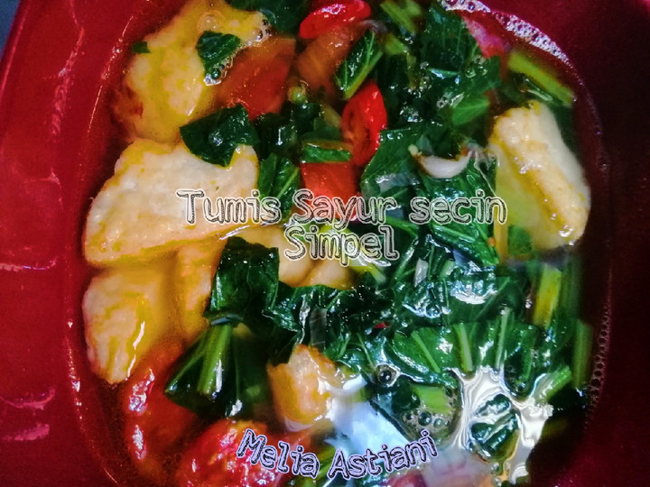 Resep Tumis Sayur Secin (sawi hijau) simpel Anti Gagal