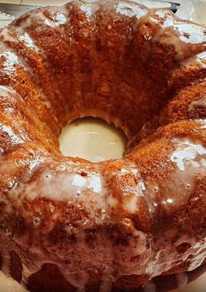 A picture of Banana Pound Cake.