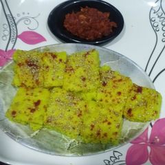 A picture of Mix dal rice dhokla.