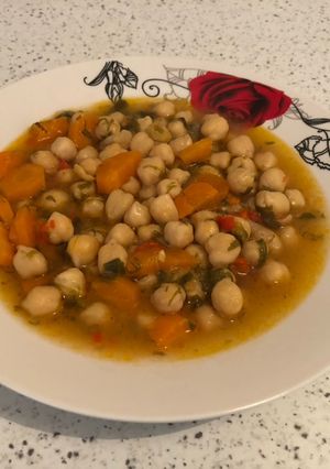 Φωτογραφία της συνταγής Ρεβύθια σούπα 🧅🥕🌶