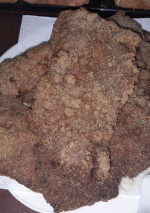 Una foto de Milanesa de Hígado