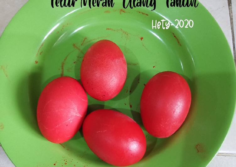 Bagaimana Membuat Telur merah anti ribet ~ Resep 2 Anti Gagal
