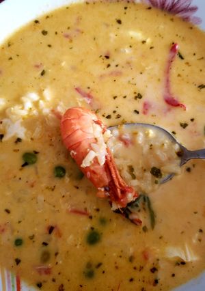 Una foto de Chupe de camarones🦐🦐🦐🦐🥘🥘🥰