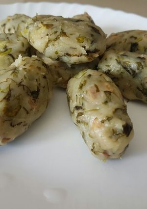 A picture of Anapakaya Kudumulu / Steamed Rice Bullets.