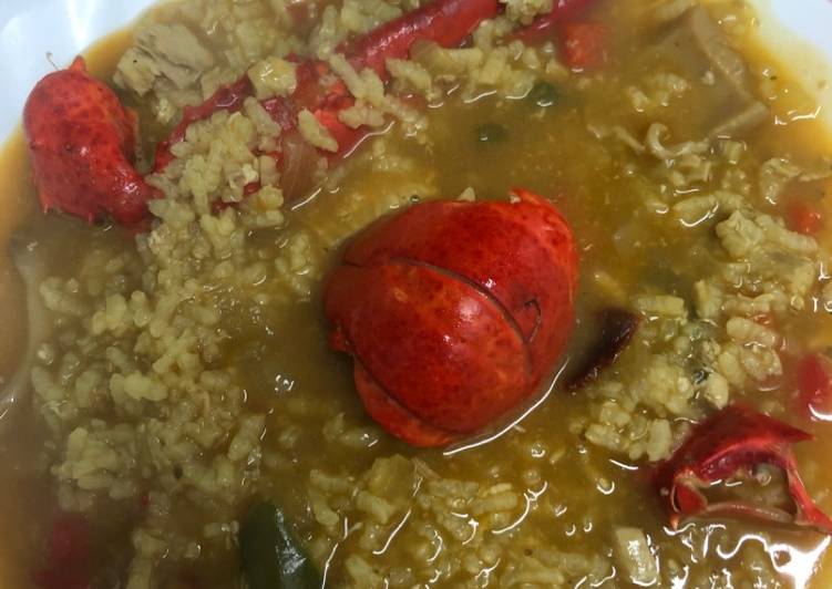 Arroz caldoso de bogavante