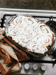 A picture of Cinnamon rolls.