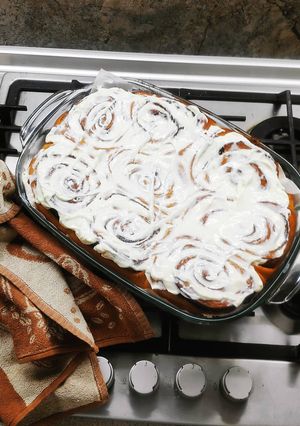 A picture of Cinnamon rolls.