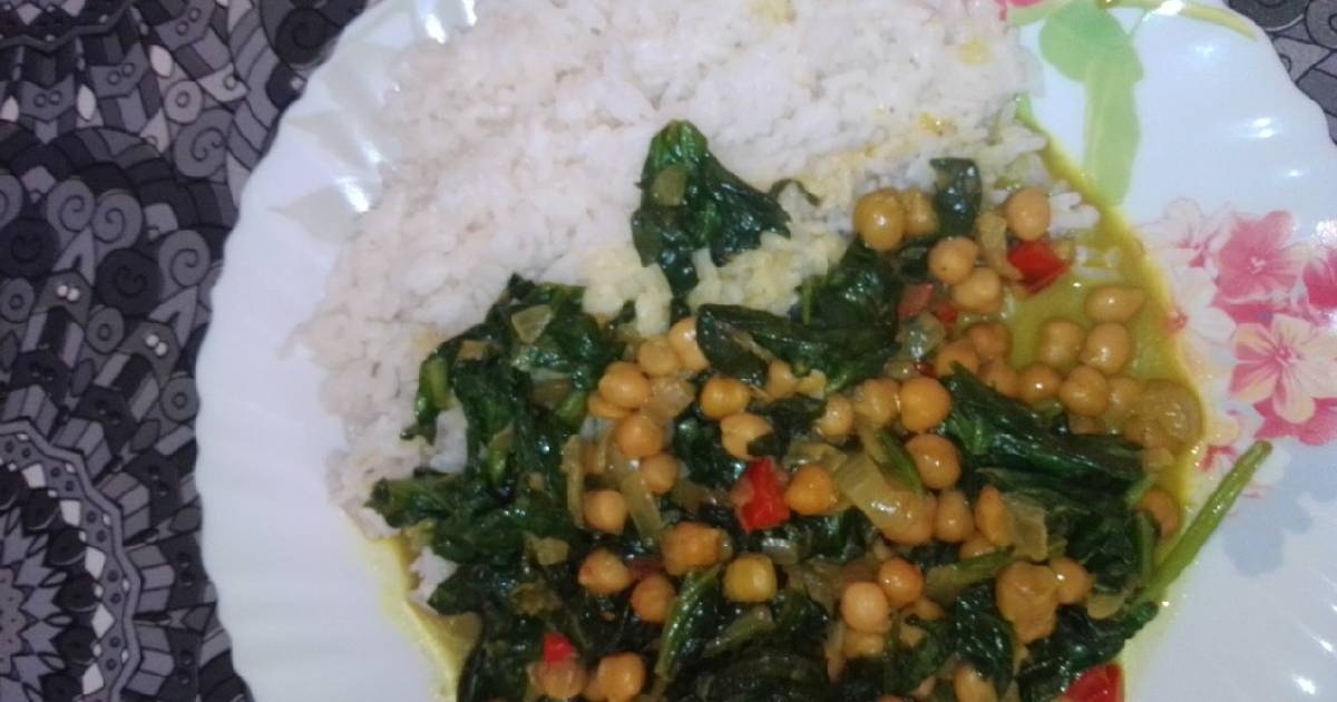 Curry de garbanzos y espinacas fácil!! Receta de Lula 🌈 👪 Cookpad
