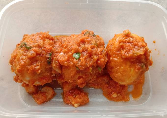 Telur balado simpel 🤤