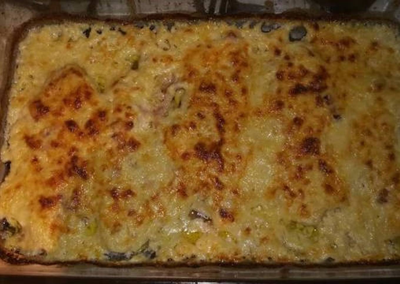 Pechugas con nata y queso