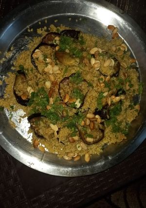 صورة لوصفة مقلوبة برغل 😋