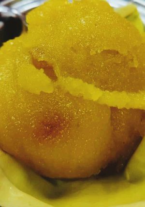 A picture of Pineapple kesari bath.