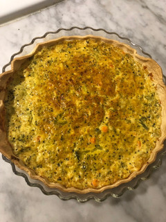 Una foto de Tarta de verduras y queso
