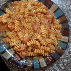 A picture of Bacon Pasta Magnifique.