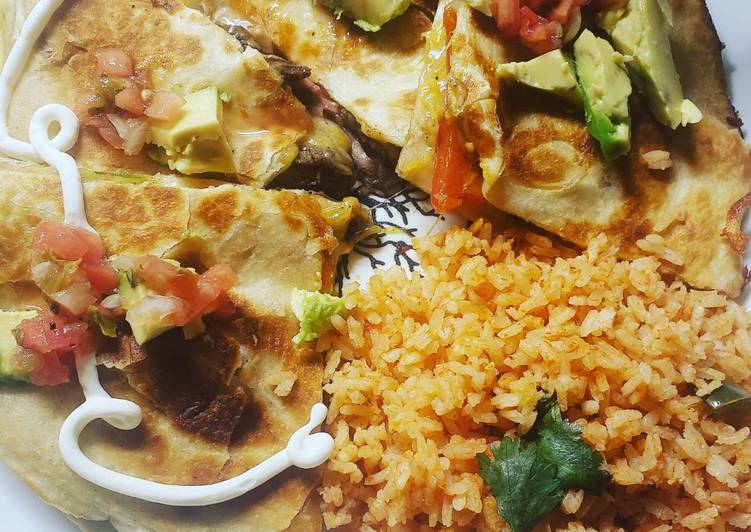 Recipe of Any-night-of-the-week Steak Fajita Quesadilla