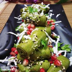 A picture of Healthy Harayali khandvi.