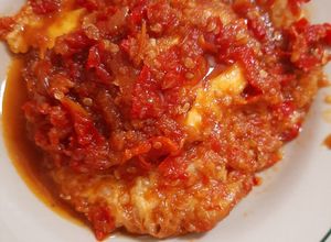 Foto resep Telor ceplok balado pedas manis