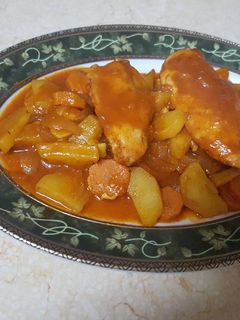 صورة لوصفة صينية دجاج بالخضار