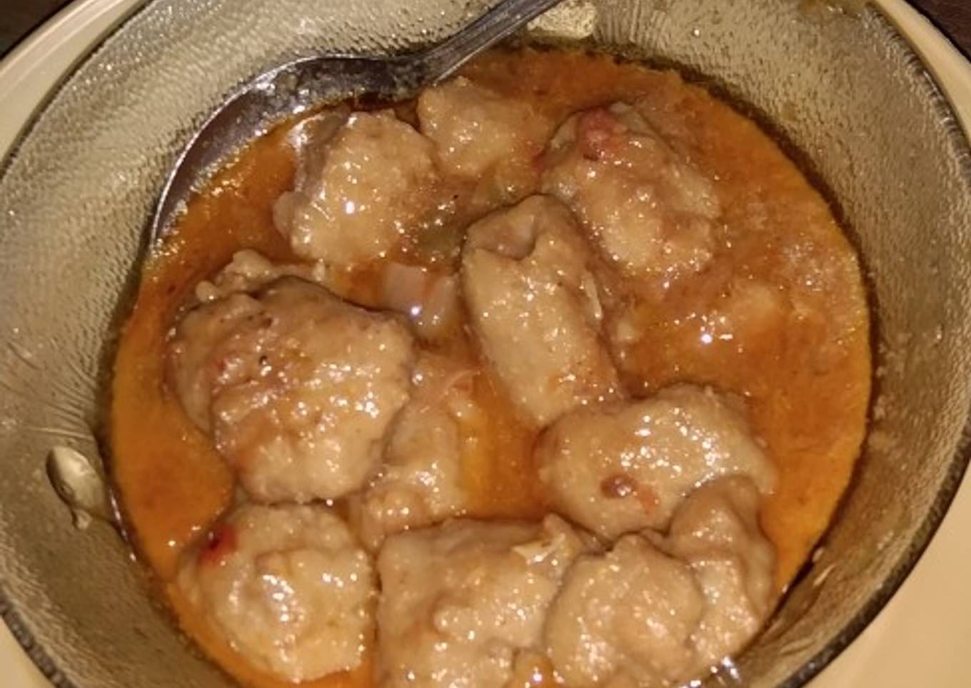 Tumis pentol bakso pedas manis