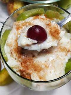 Una foto de Arroz con leche primavera