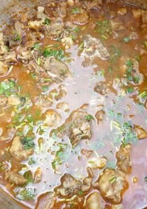 A picture of Mbuzi stew.