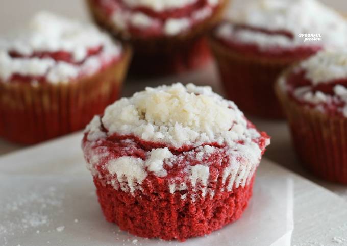 Step-by-Step Guide to Make Ultimate Red Velvet Crumb Muffin