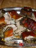 Christmas roast suckling pig