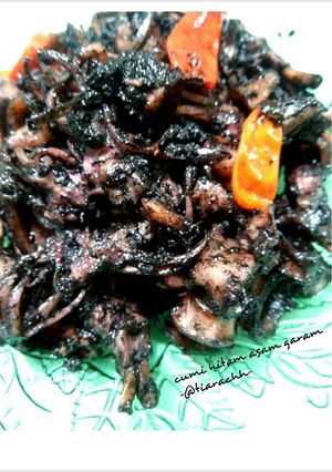 Foto resep Cumi hitam asam garam