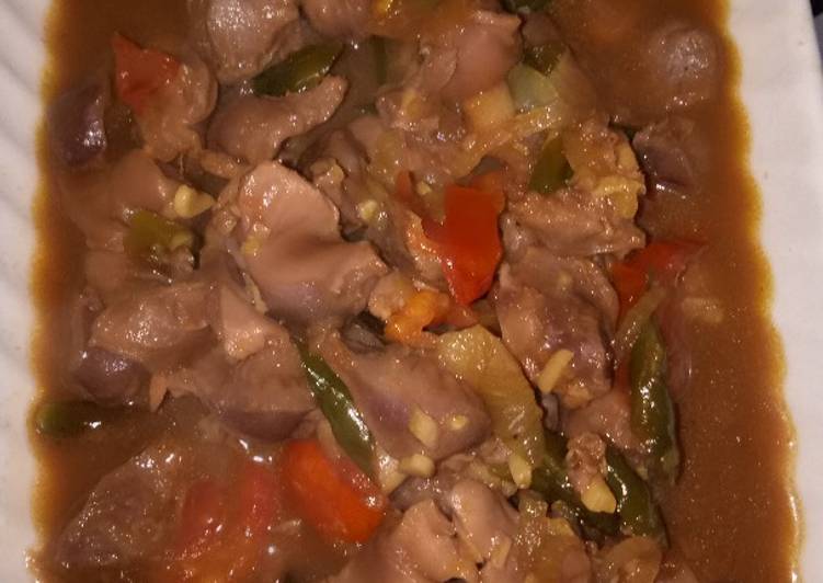 Ampela ayam saos tiram
