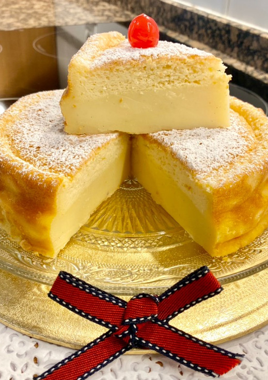 Una foto de Pastel mágico con vainilla