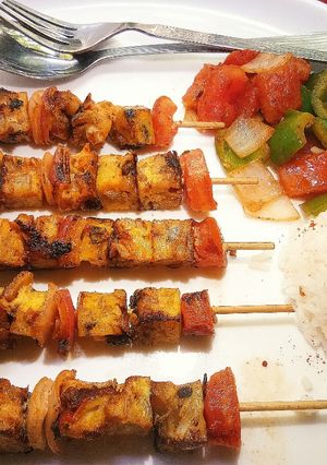 A picture of Egg Shashlik.
