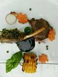 Lamb rack with herb crust