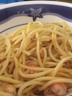 Foto resep Simple Shrimp Pasta