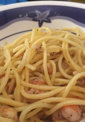 Foto resep Simple Shrimp Pasta