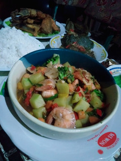 Foto resep Udang Tumis Sayur