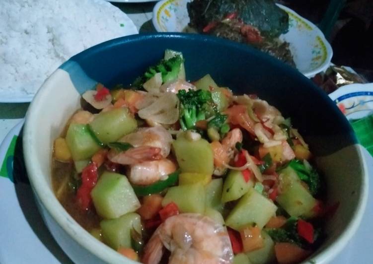 Resep Udang Tumis Sayur Anti Gagal