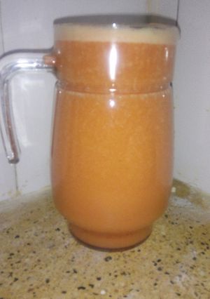 A picture of Fruit juice #charityrecipe.