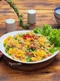 Nasi Goreng Buncis dan Luncheon