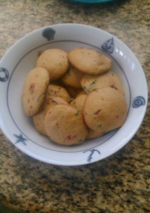 Una foto de Galletas de mantequilla con m & m