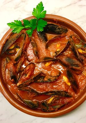 Foto principal de Mejillones con salsa marinera picante 🍅🍋